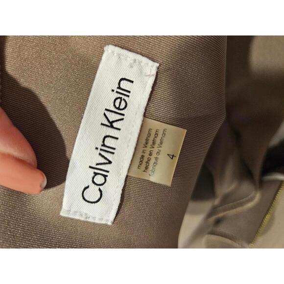 Calvin Klein Tan Cut-Out Sheath Dress - Picture 6 of 6